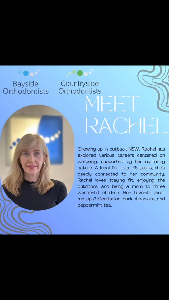 ✨ Meet Rachel 🥰

As the heart of our front office, Rachel helps keep Bayside Orthodontists running smoothly every day. From welcoming patients with a smile to coordinating appointments and supporting our team behind the scenes, her kindness, organisation, and dedication make every visit a positive experience.

Rachel loves building lasting relationships with our patients and their families and takes pride in ensuring every smile journey starts with exceptional care.
Thank you, Rachel, for all that you do! 💙

#MeetTheTeam #BaysideOrthodontists #MakingMelbourneSmile #smilejourney